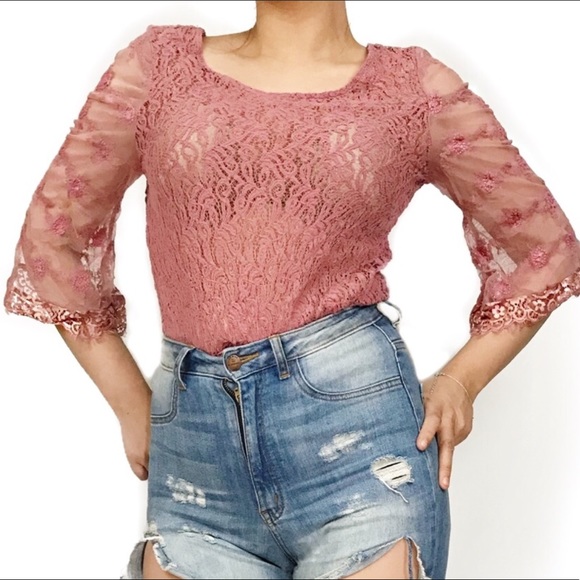 Gimmicks by BKE Lace Top - Picture 5 of 5